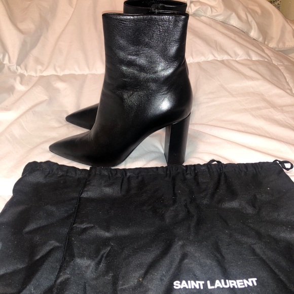 Saint Laurent Black Ankle Bootie - Picture 2 of 4